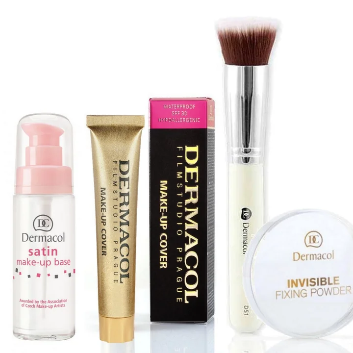 Kit: Satin Primer 30 ml, Make-up Cover, Powder & Brush